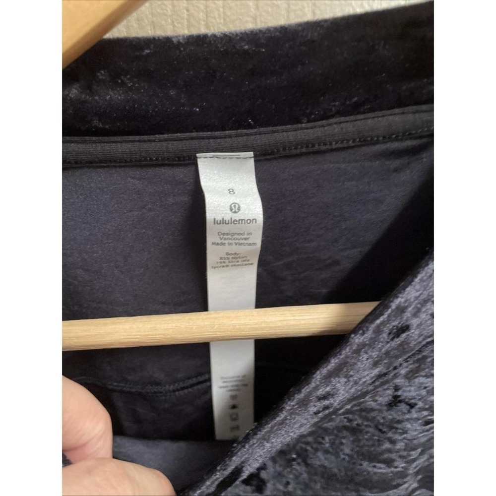Crushed Velvet Size 8 Long Sleeve Black - Picture 2 of 6